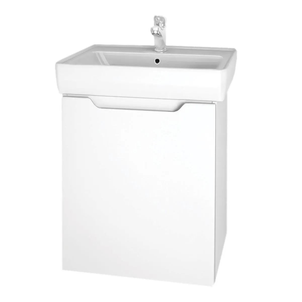 Тумба под раковину подвесная/напольная Dreja Mini 50 см, белый