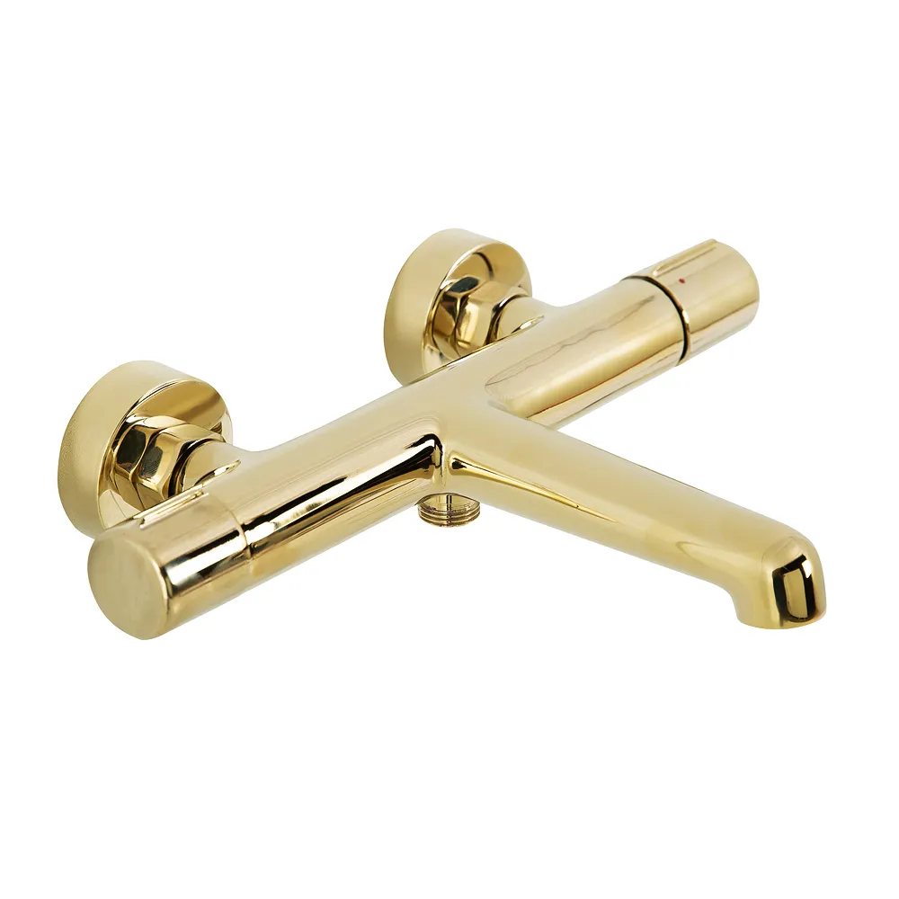 Смеситель для ванны и душа BelBagno Uno, золото (UNO-VASM-ORO)