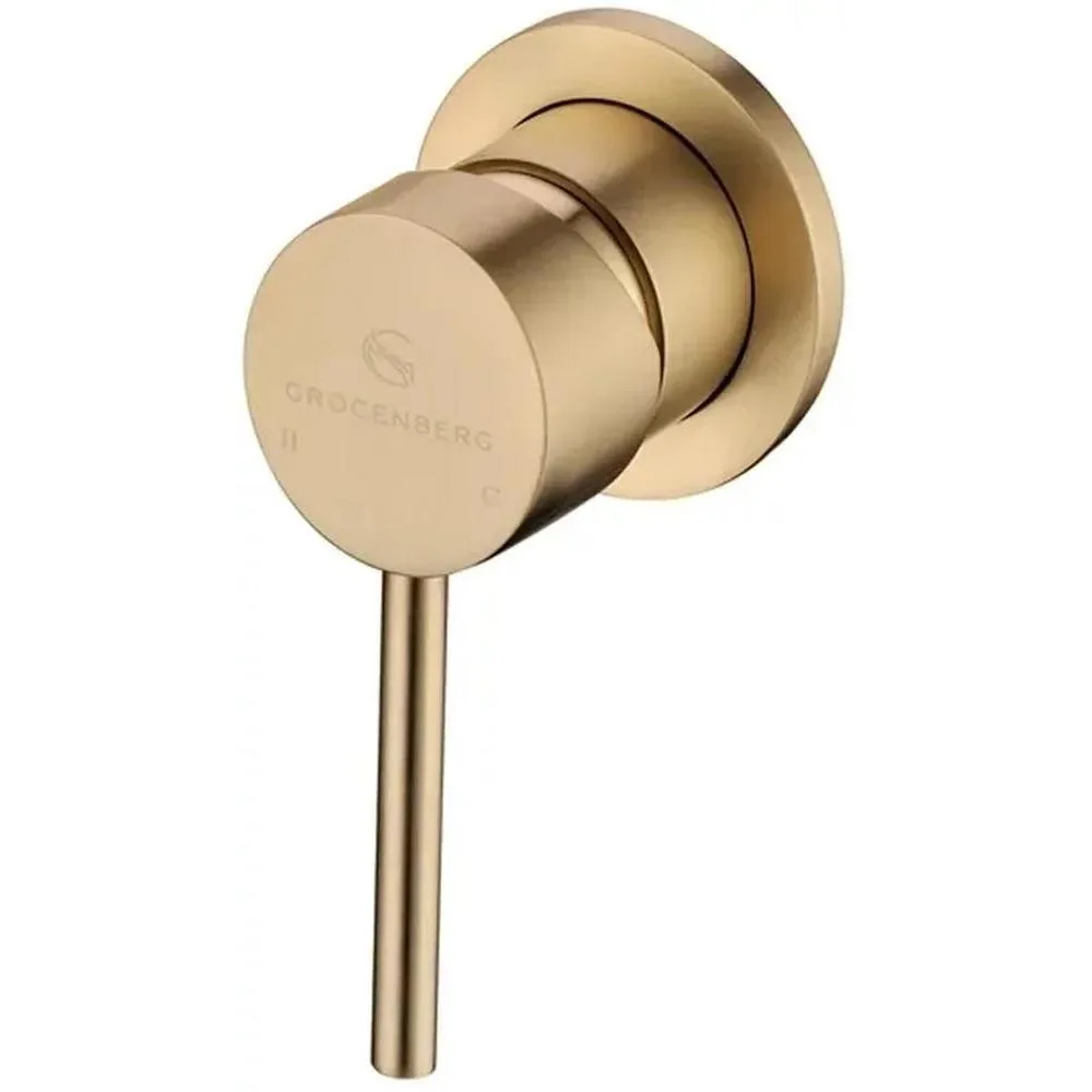 Смеситель для раковины встраиваемый Grocenberg GB511MG, матовое золото