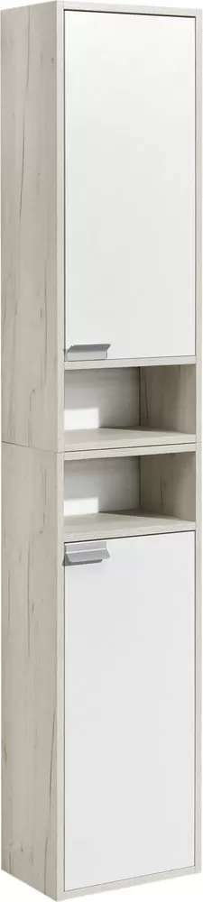 Шкаф - колонна Aquaton Флай 1-створчатый белый, дуб крафт правый 1A237903FAX1R