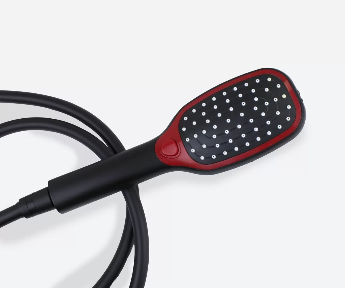 Комплект для ванны и душа AVANGARDE черный, красный (2039RH)