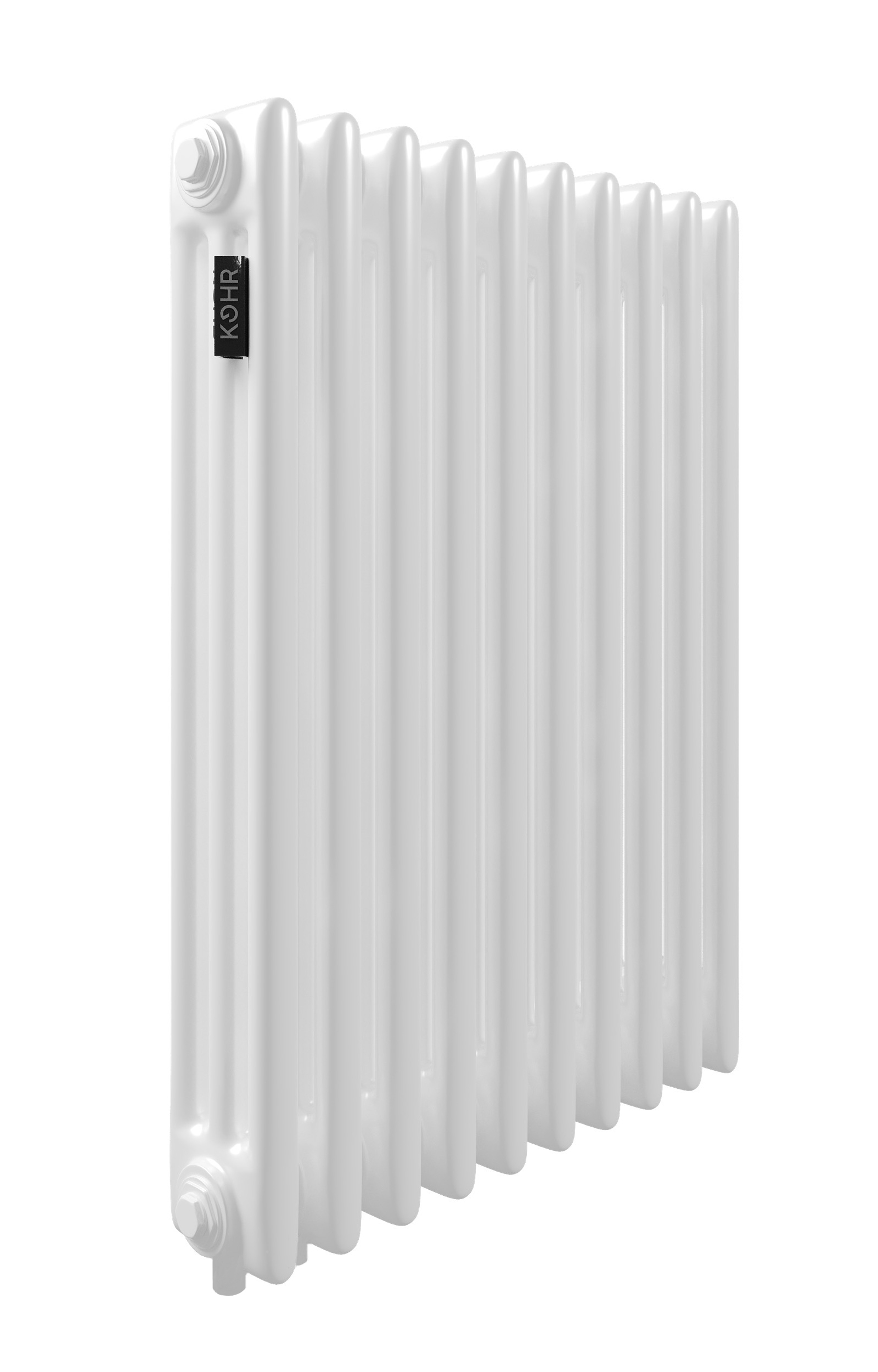 Стальной трубчатый радиатор Kohr Heim 3057/28 секций белый H01 с нижним подключением