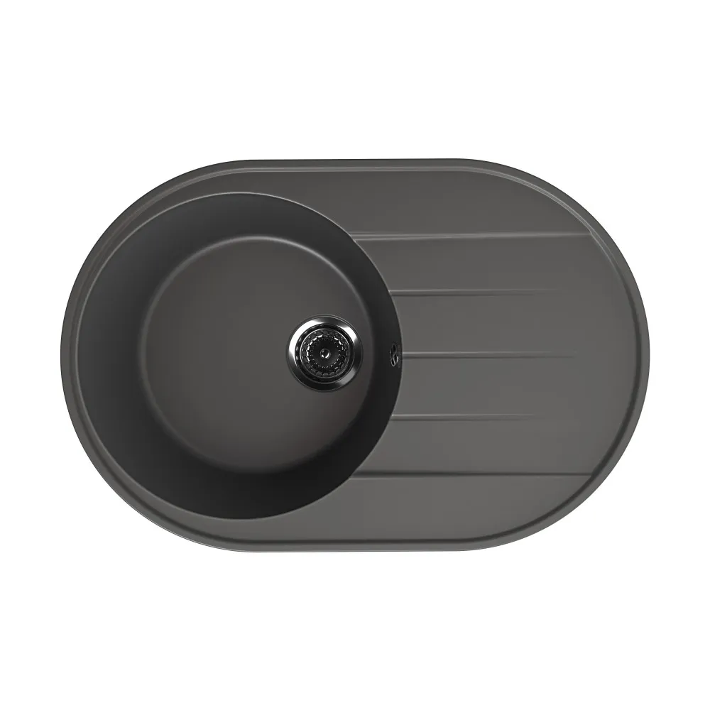 Кухонная мойка Ulgran Quartz Nora 750-09, мокрый асфальт