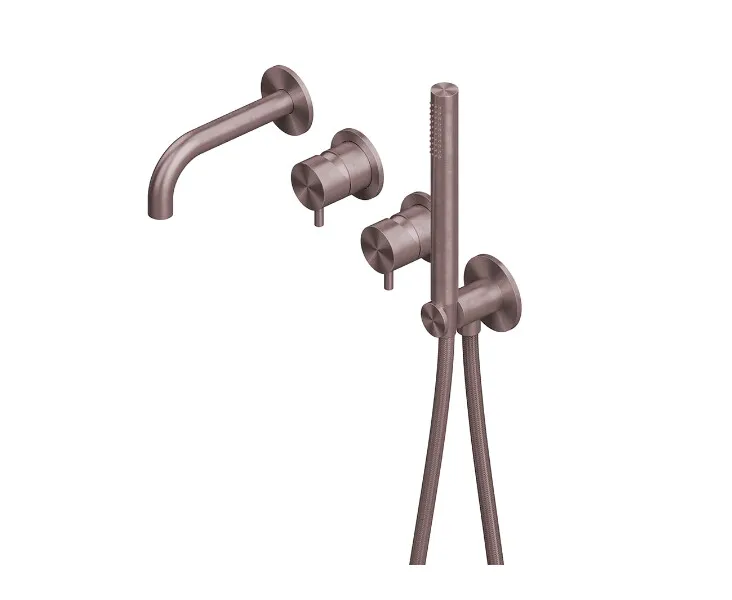 Смеситель для ванны и душа Quadro design Source, золото розовое (13 69.00 OR)