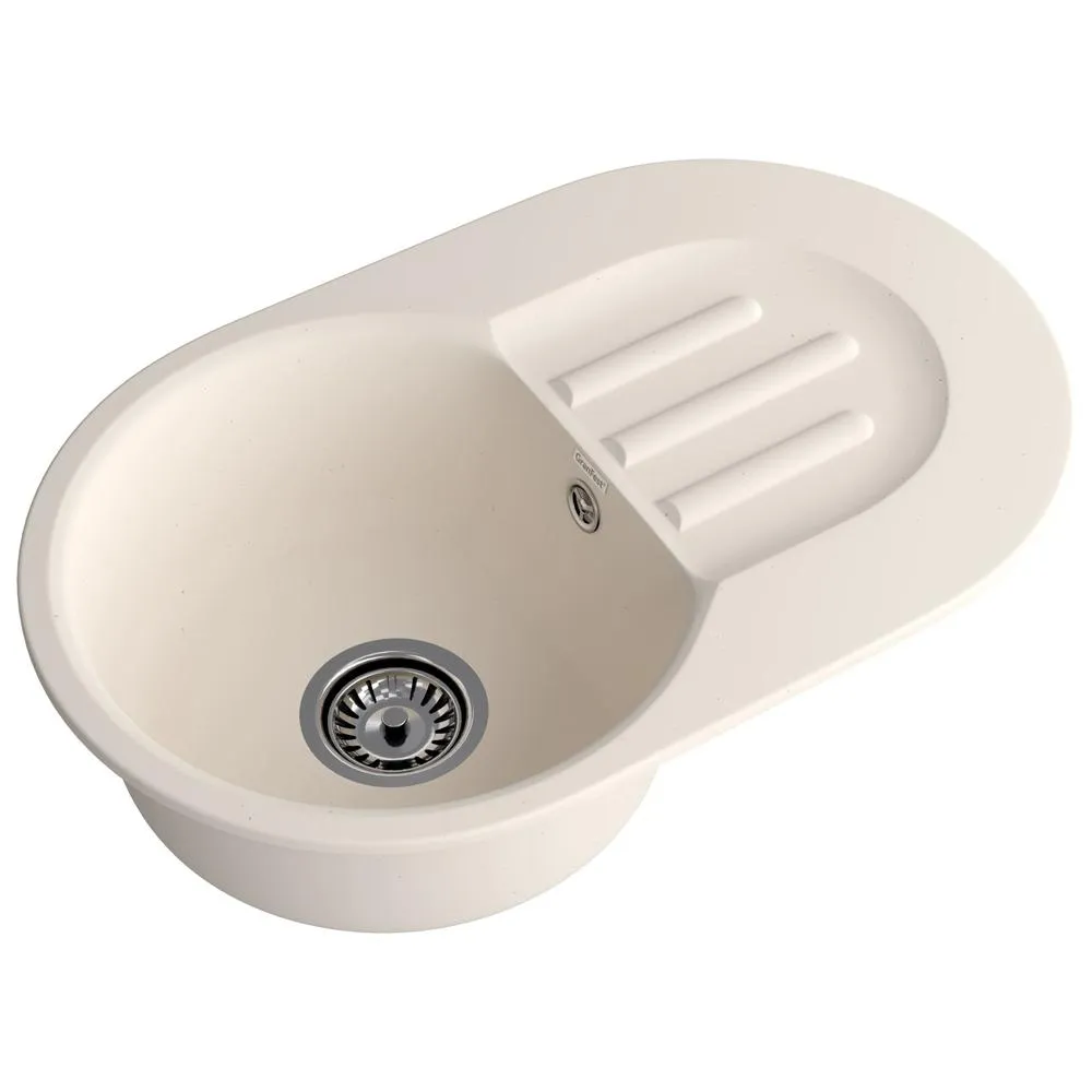 Кухонная мойка GranFest SMART 685L, белый