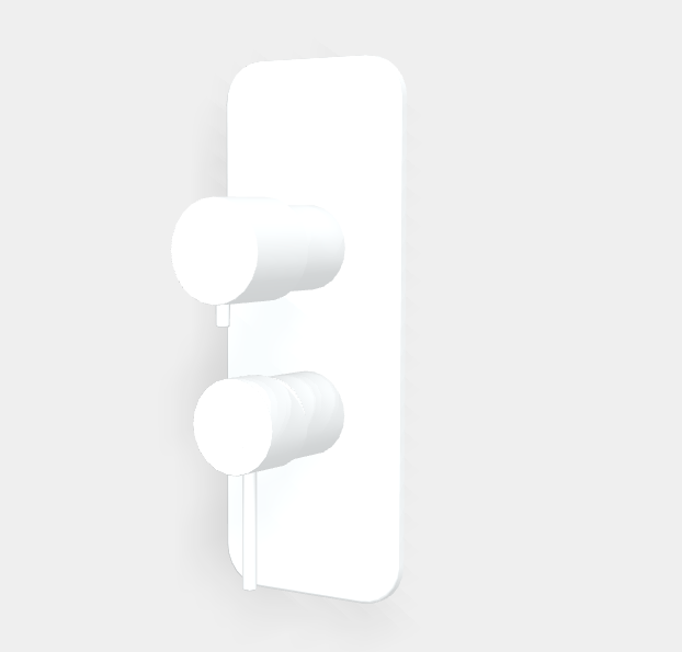 Смеситель для душа Fima Carlo Frattini Spillo Up, на 2/3 потребителя, белый матовый (F3039X6BS)