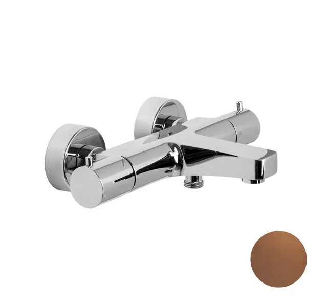 Смеситель для ванны и душа Fima Carlo Frattini Fimatherm, бронза брашированная янтарная (F4274/1ZS)