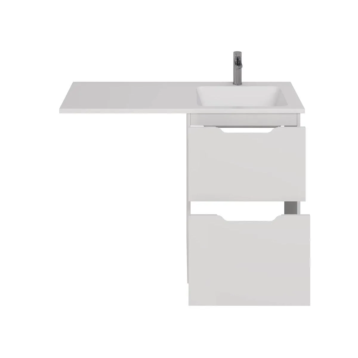 Тумба с раковиной напольная Dreja Bona 60 см, белый