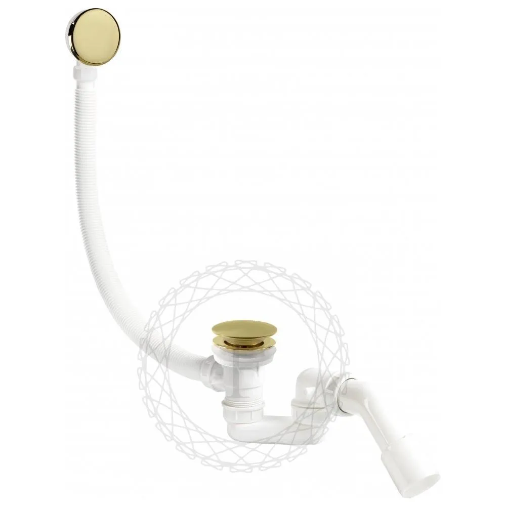 Слив-перелив (автомат, 90 см.) FILARETE FL90GO, золото