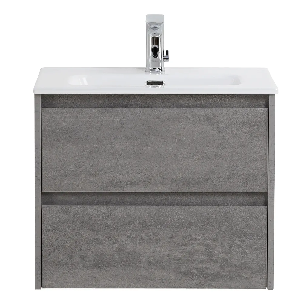 База под раковину подвесная BelBagno Kraft 39 500х500х390 мм, Cemento Grigio (KRAFT 39-500/390-2C-SO-CG)