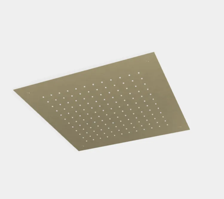 Верхний душ Fima Carlo Frattini Showerhead 500х500, брашированный шампань (F2425HS)