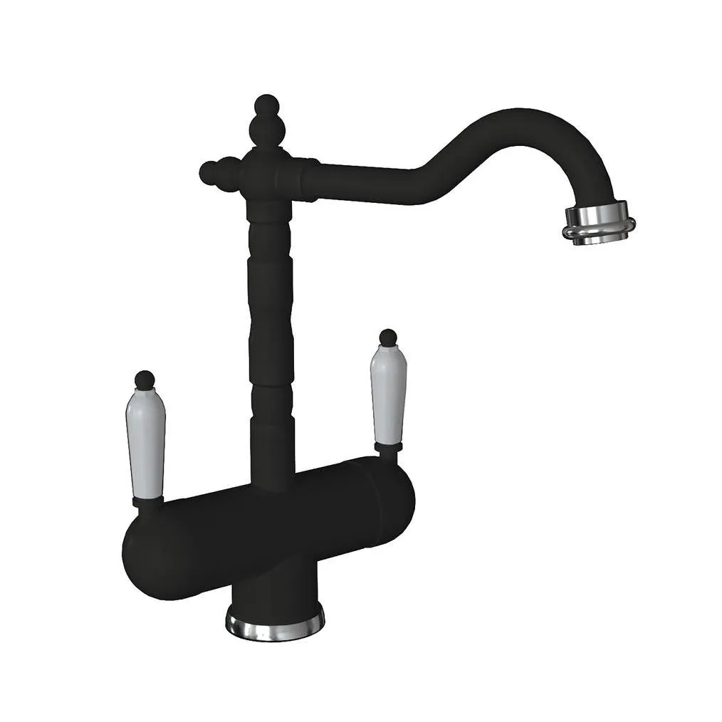 Смеситель для кухни с подключением фильтра Florentina АРИЯ 333.21H.2113.302, антрацит