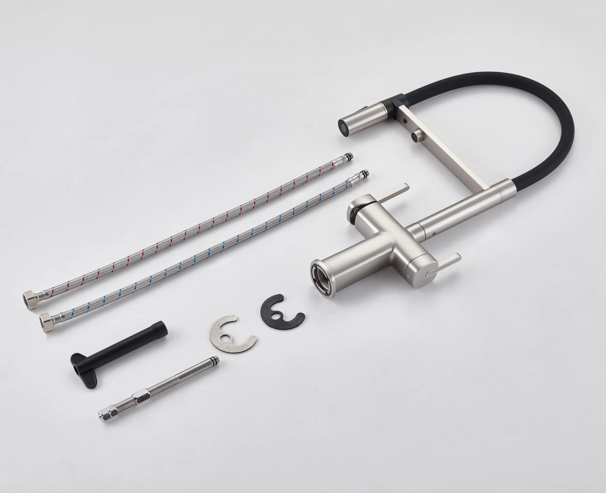 Смеситель для кухни с подключением фильтра для воды Rose R358L, сатин