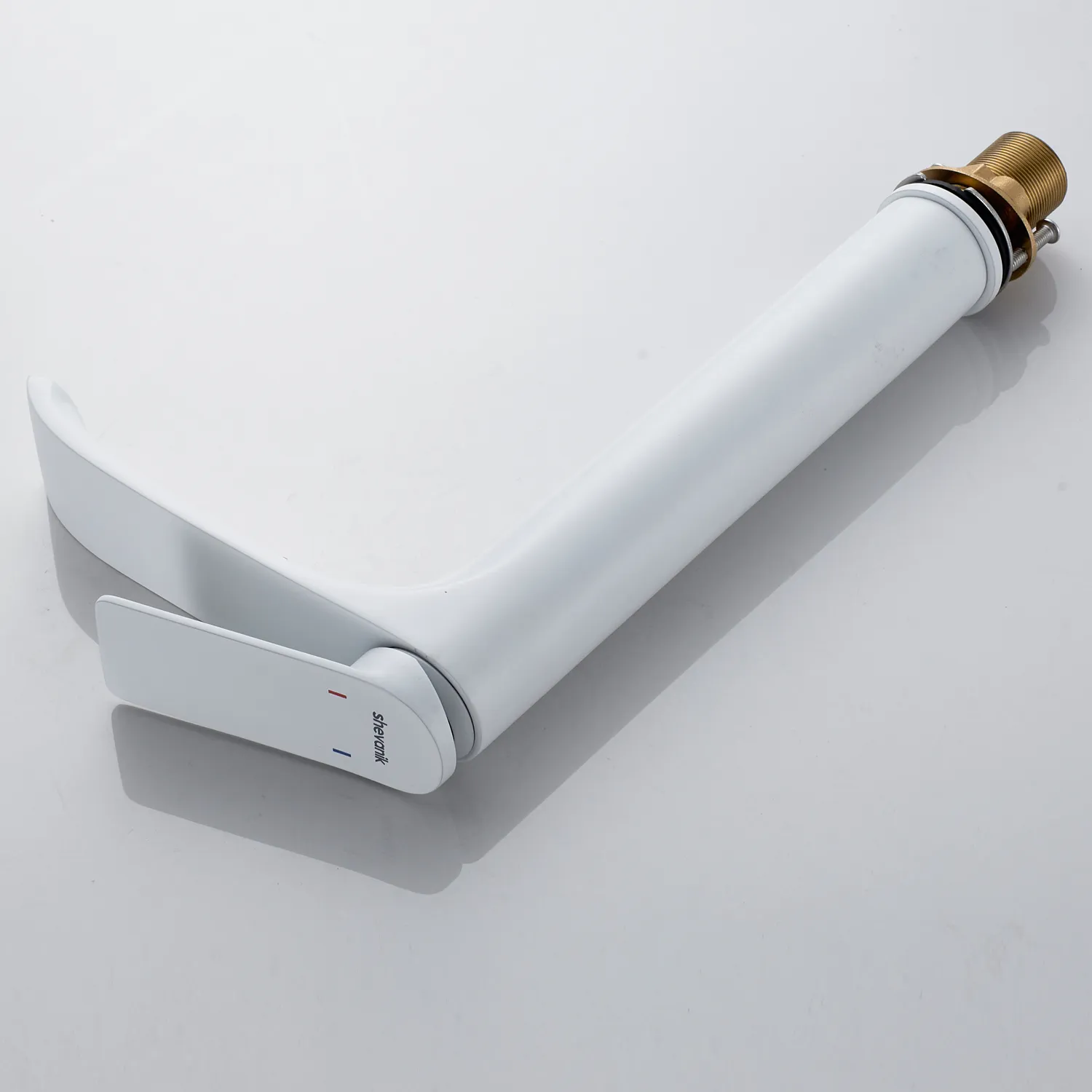 Смеситель для раковины высокий Shevanik S4111C, белый