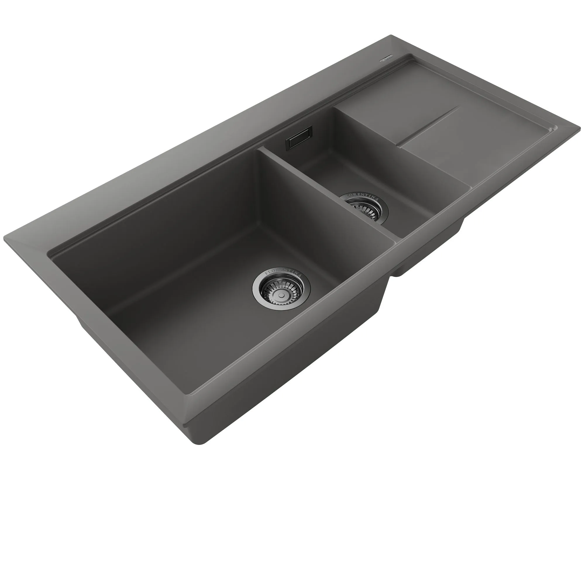 Кухонная мойка с разделочной доской Florentina РОССАНА 20.335.E1000.307, серый шёлк