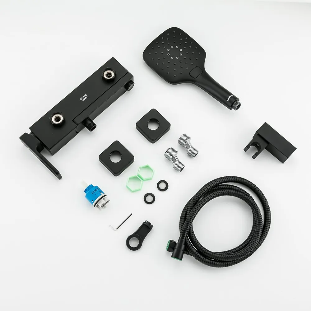 Смеситель для ванны GAPPO G3217-6, черный