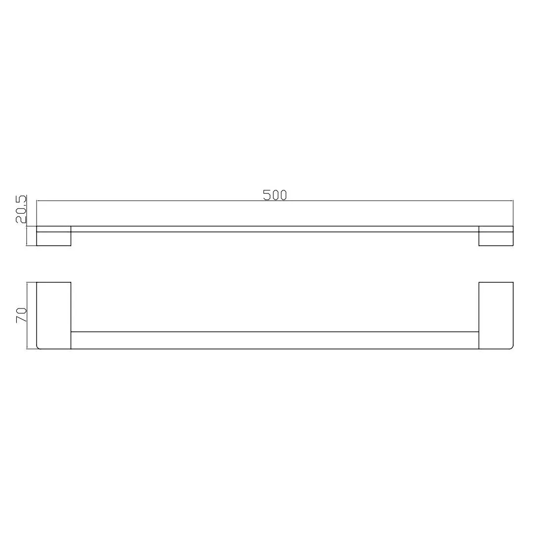 Полотенцедержатель Rav Slezak NIL NLA0701/50MG, сатин