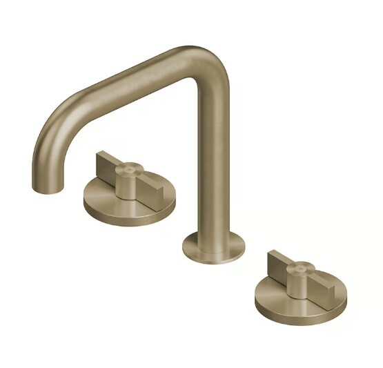 Смеситель для раковины Quadro design Valvola01, золото светлое (19 31V OC)