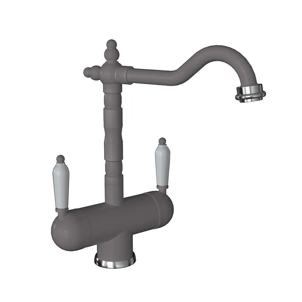 Смеситель для кухни с подключением фильтра Florentina АРИЯ 333.21H.2113.305, грей