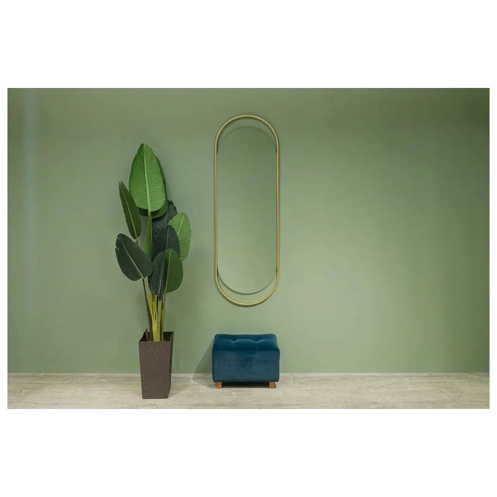 Зеркало Silver Mirrors Alba 500х1500 (металлическая рама, цвет золото)