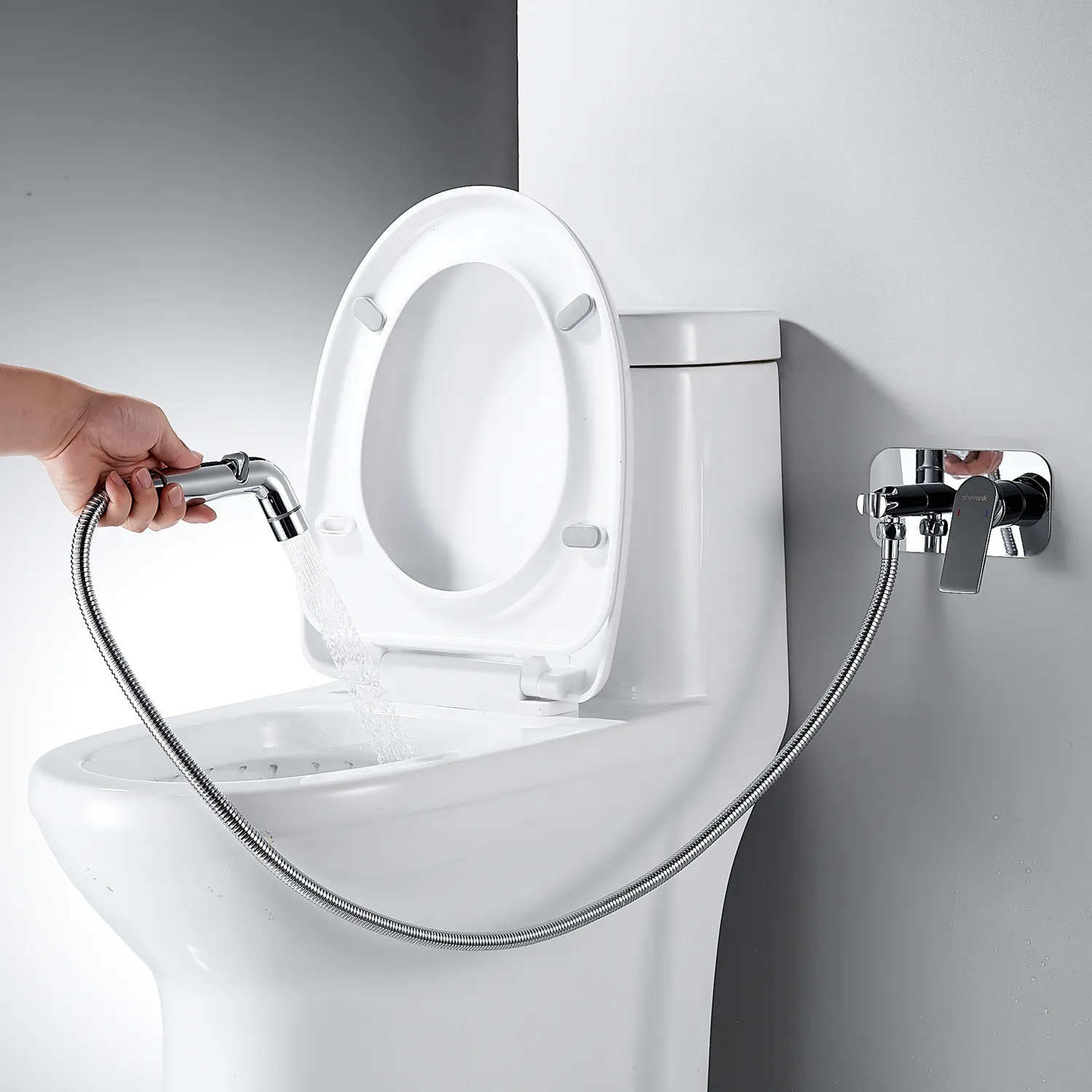 Гигиенический душ со смесителем Shevanik S4105, хром