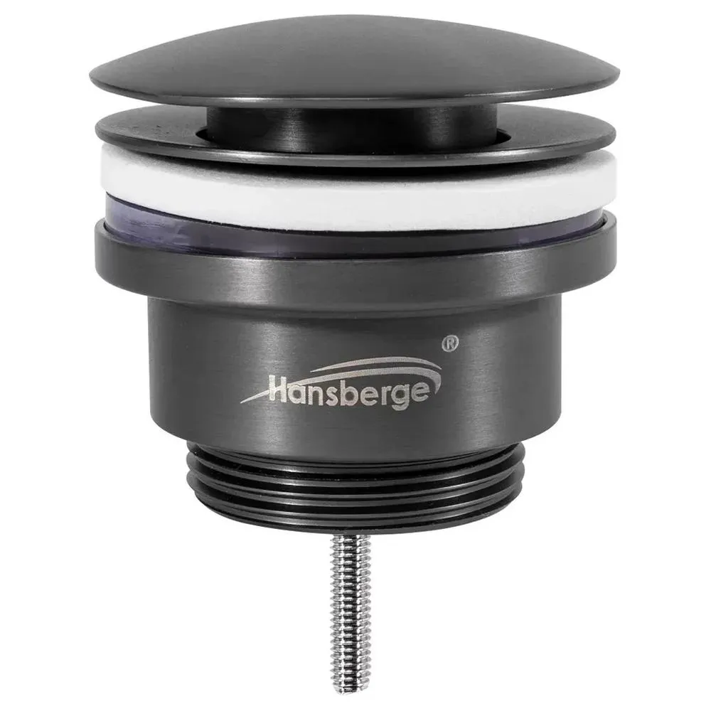 Донный клапан для раковины Hansberge H107BG, графит