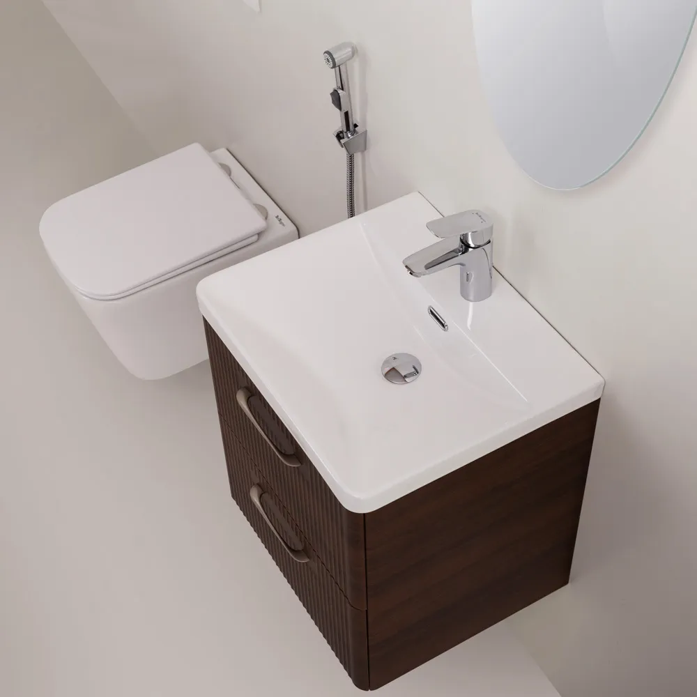 Смеситель для раковины с гигиеническим душем BelBagno Due, хром (DUE-LVM/HGN-CRM-W0)