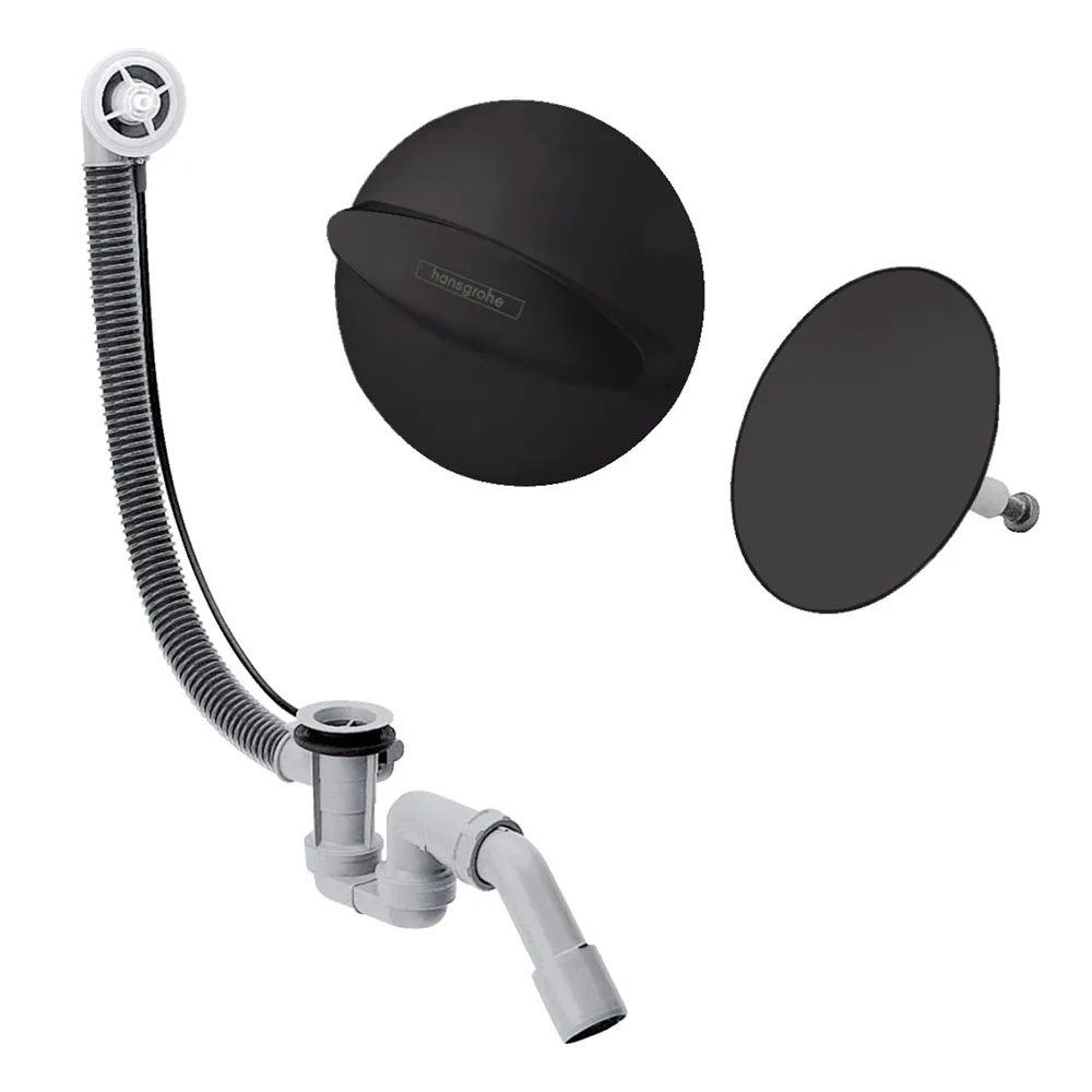 58185670S Set HG Flexaplus набор для слива перелива (58185670+58140180), матовый черный