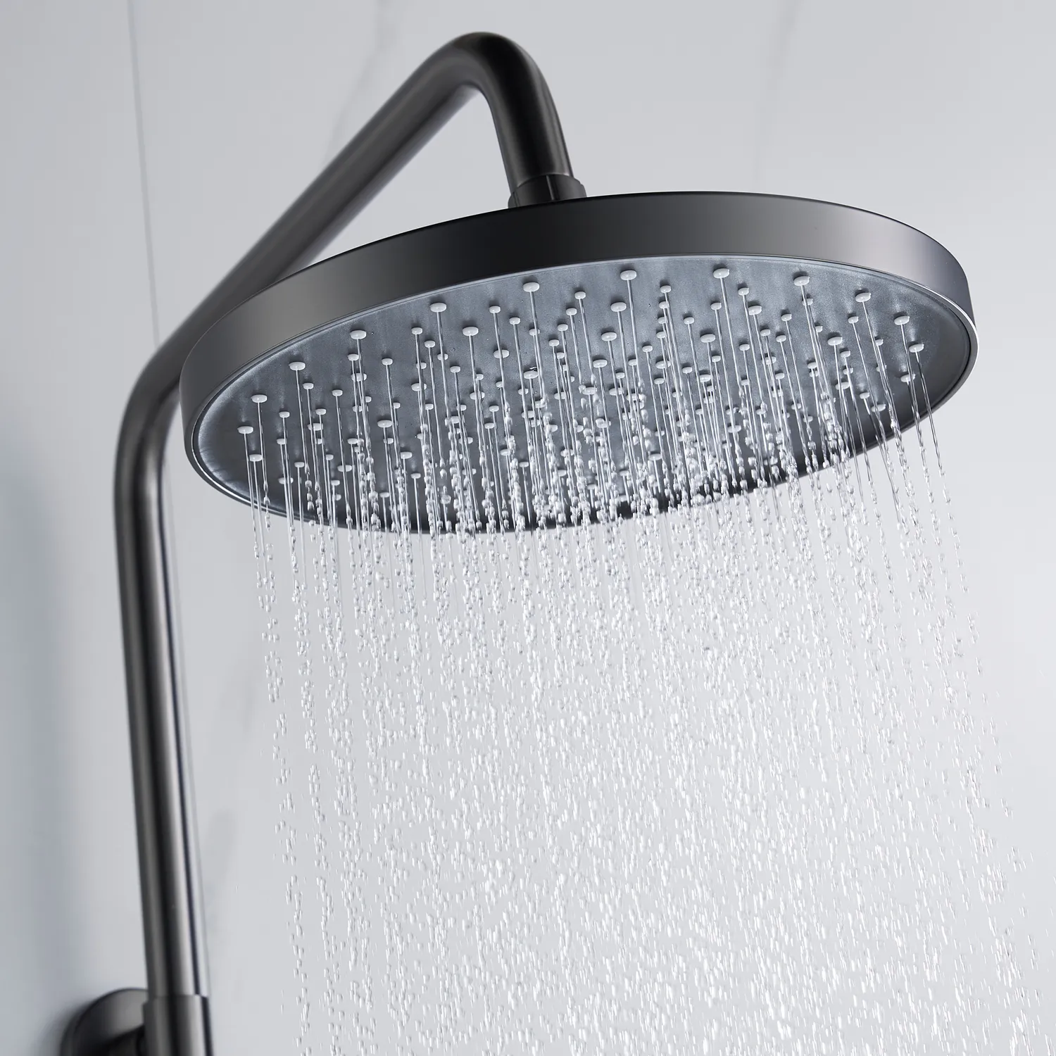 Душевая система Shevanik S4726T, оружейная сталь