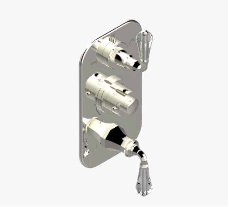 Смеситель для душа THG Art Deco Crystal на 3 потребителя, никель (A56 B01 5540BE)