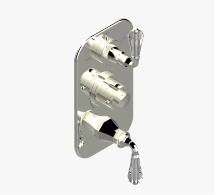 Смеситель для душа THG Art Deco Crystal на 3 потребителя, никель (A56 B01 5540BE)