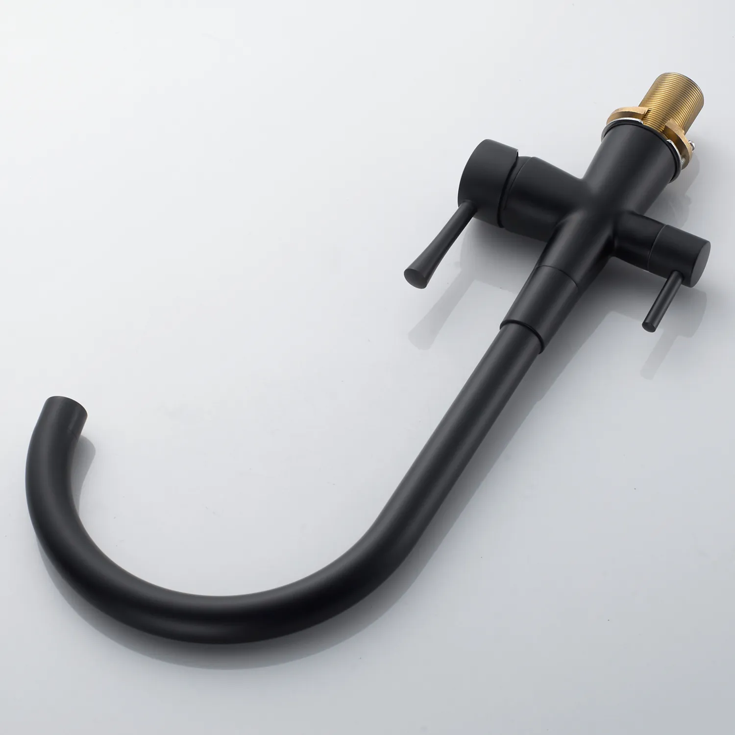 Смеситель для кухни с подключением фильтра Shevanik S428H, черный