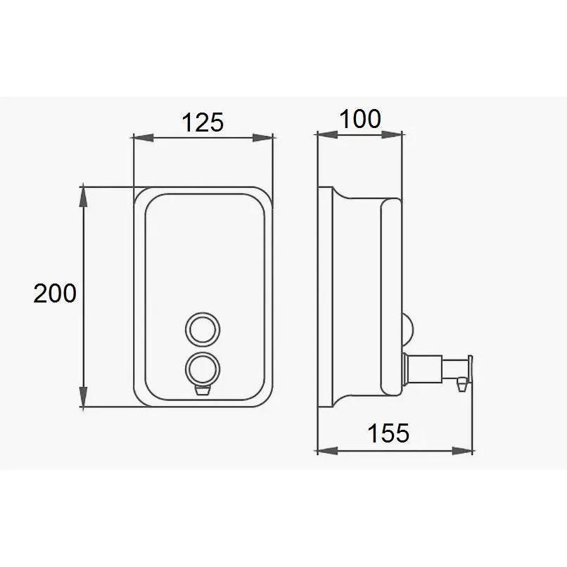 Дозатор жидкого мыла D-Lin D201103, хром