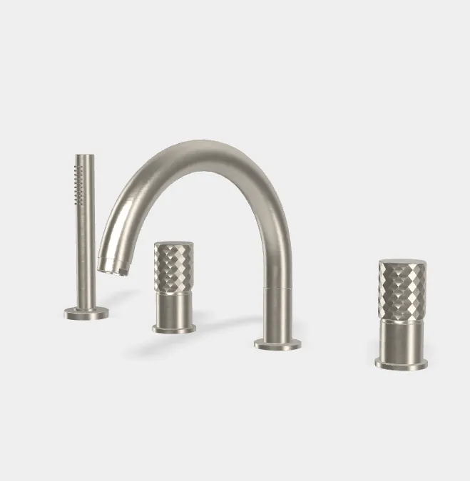 Смеситель для ванны и душа Fima Carlo Frattini Spillo Tech, X Collection, никель брашированный (F3044TNXSN)