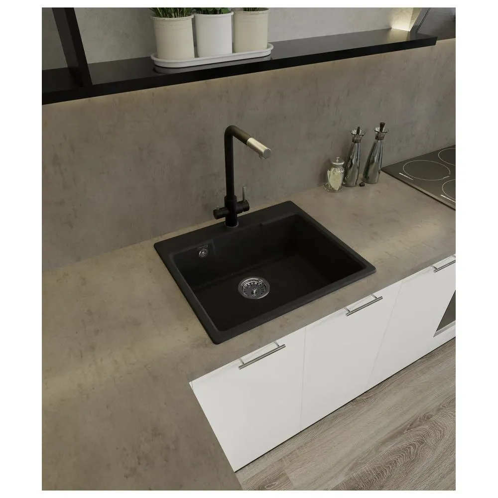 Кухонная мойка GranFest URBAN 658, черный