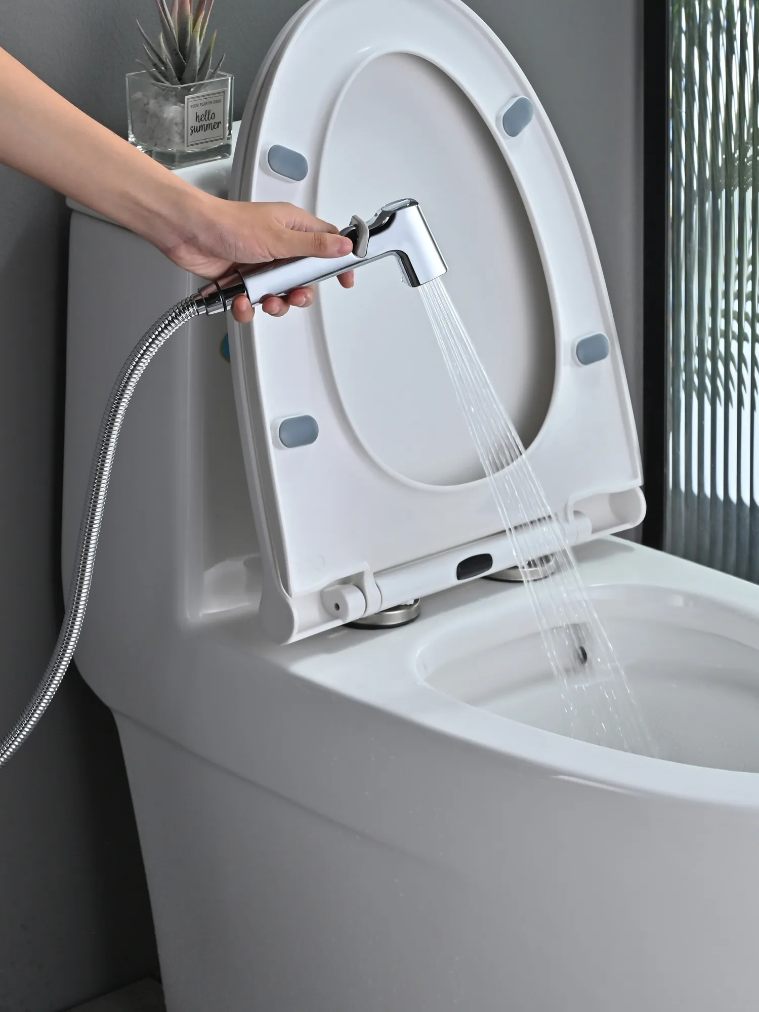 Гигиенический душ со смесителем Rose R245, хром