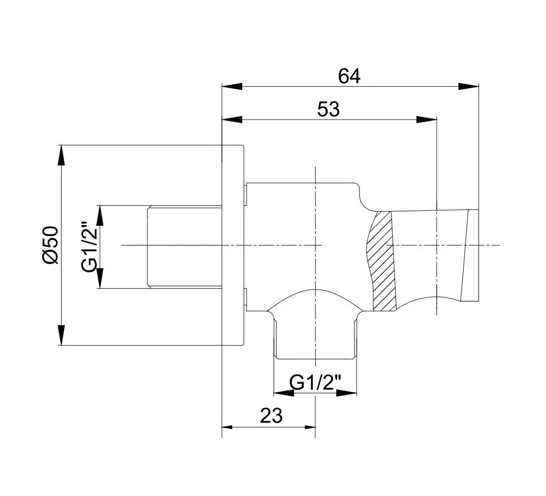 Шланговое подсоединение с держателем E.C.A. 102199523C1EX