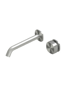 Смеситель для раковины Quadro design SUPER, сталь брашированная (22 11T AS)