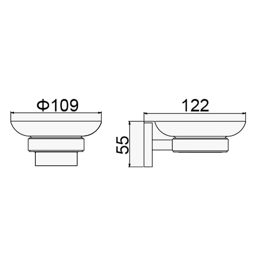 Мыльница D-Lin D220222, черный