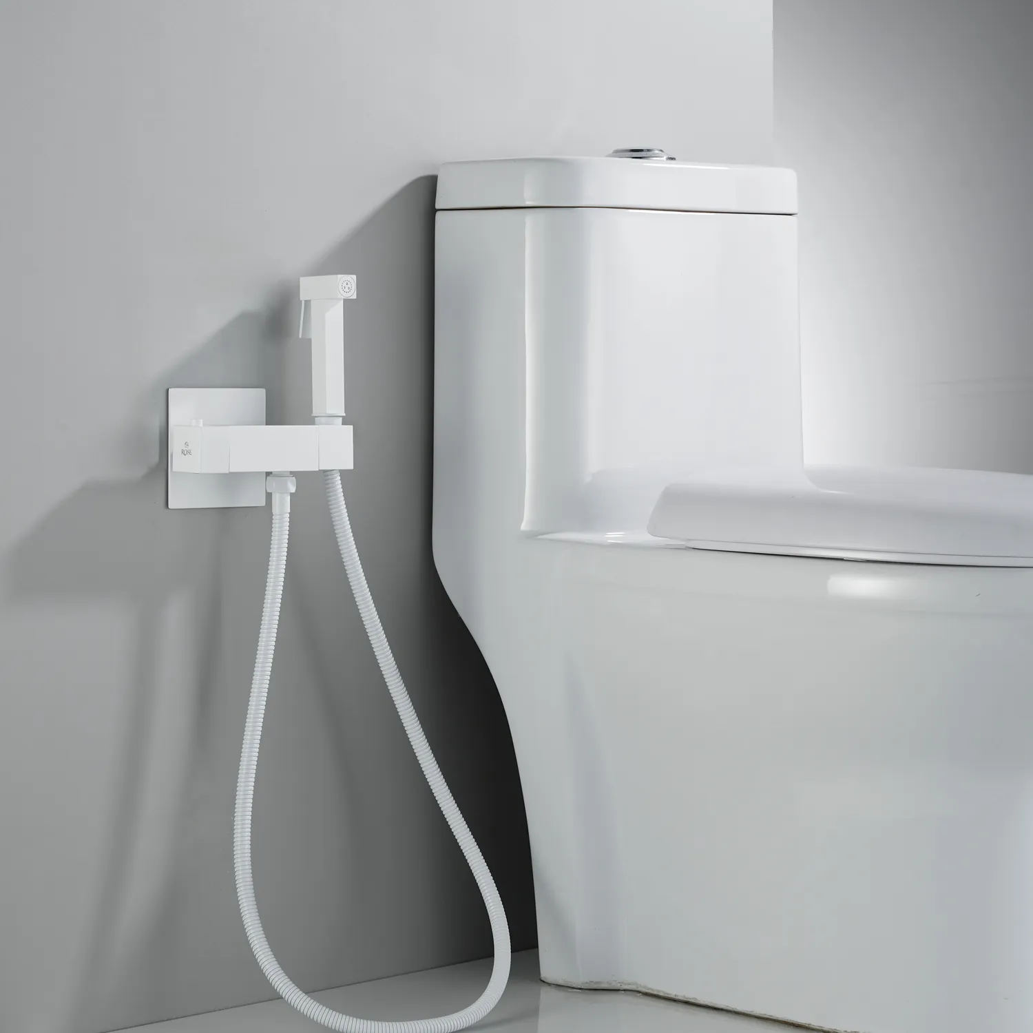 Гигиенический душ с термостатом Rose R965C, белый