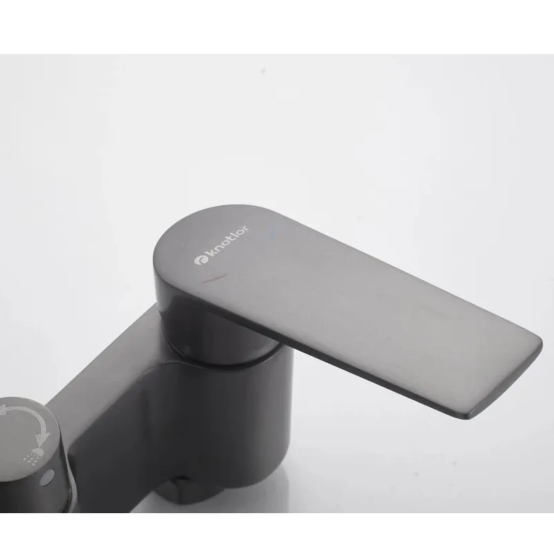 Душевая система Knotlor KN-62/GM, вороненая сталь