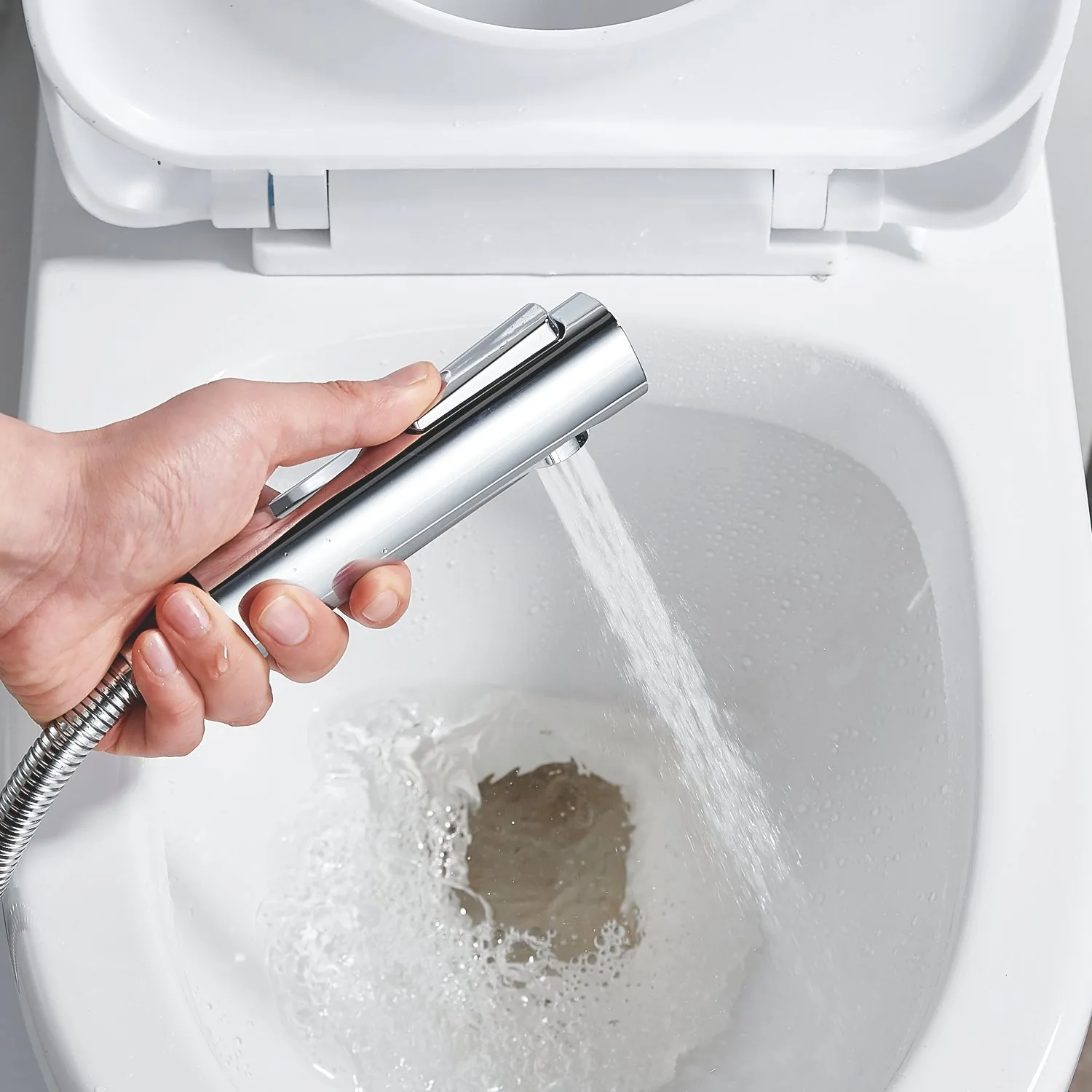 Гигиенический душ со смесителем Shevanik S4105-1, хром