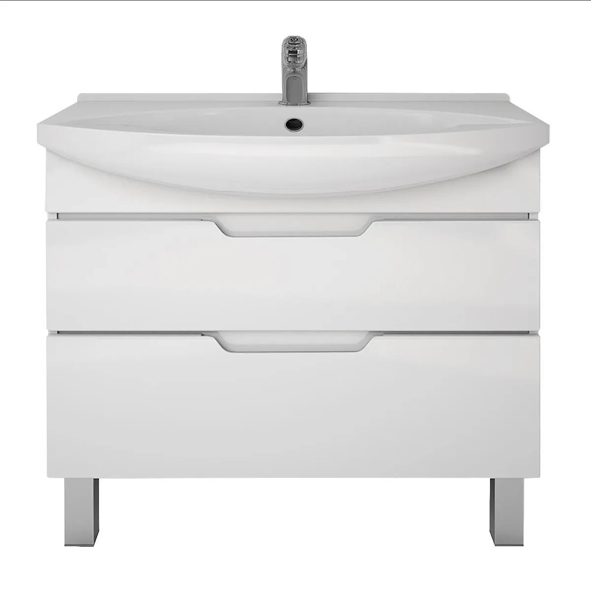 Тумба под раковину подвесная/напольная Dreja Laguna Plus 105 см, белый