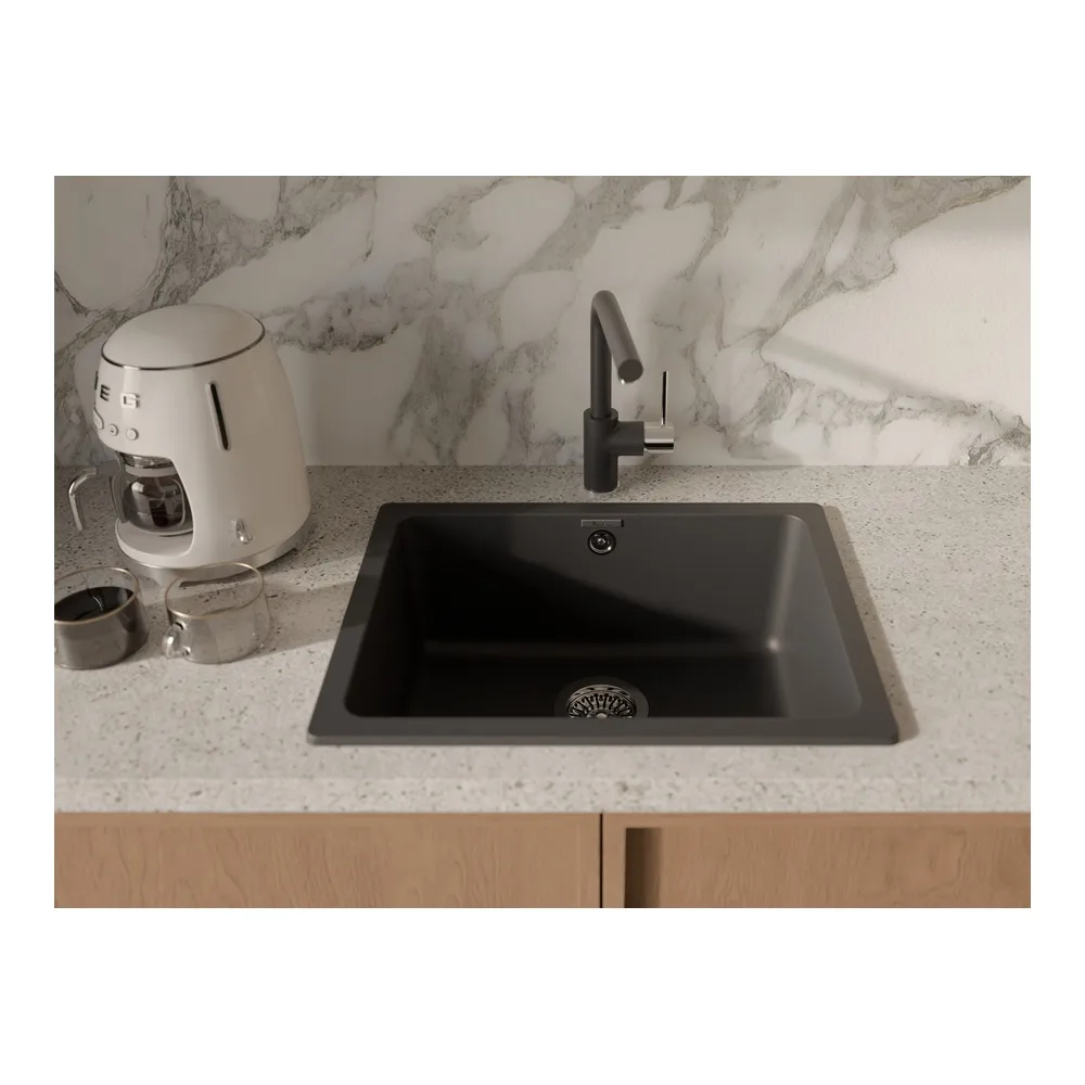 Кухонная мойка Rivelato BERKANA BK-50, антрацит