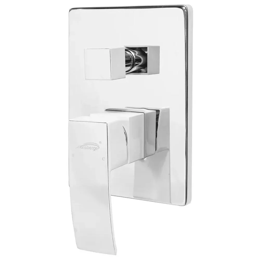 Душевая система встраиваемая Hansberge H6077W, белый/хром