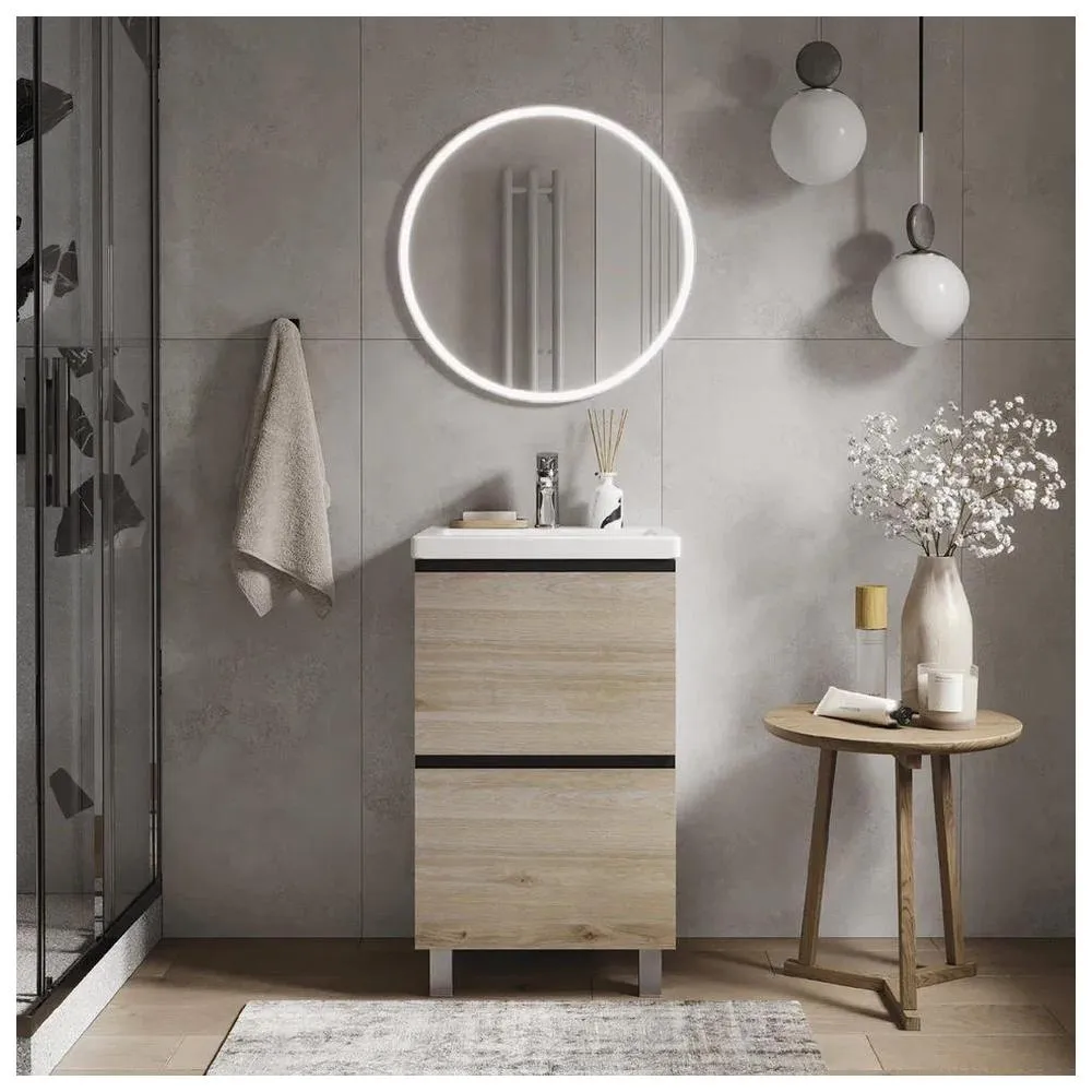 Тумба с раковиной напольная VIGO Cross 446-com, 50 см