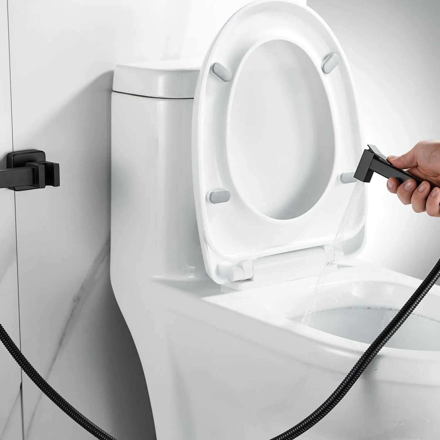 Гигиенический душ со смесителем Raffine F237H, черный