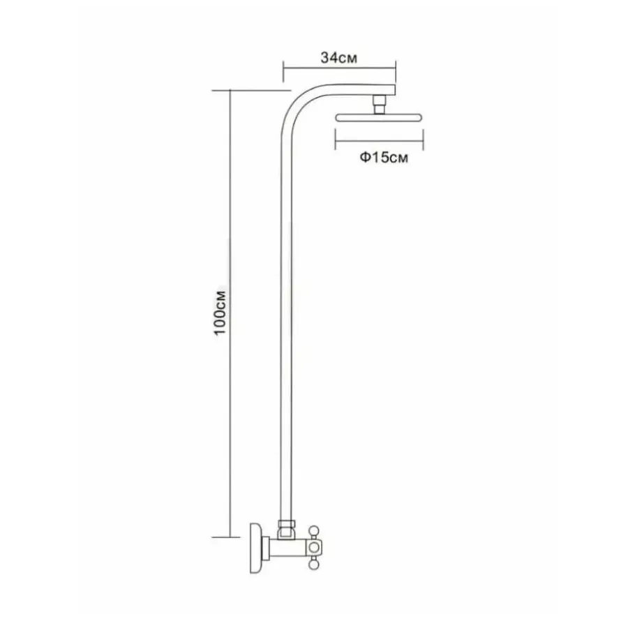 Душевая система D-Lin D10A09, хром