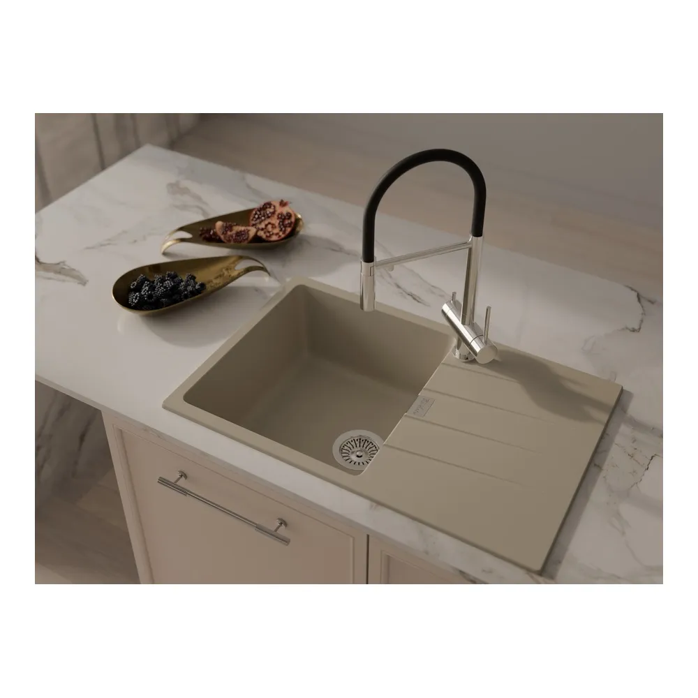 Кухонная мойка Rivelato RAUM RM-78, темно-бежевый