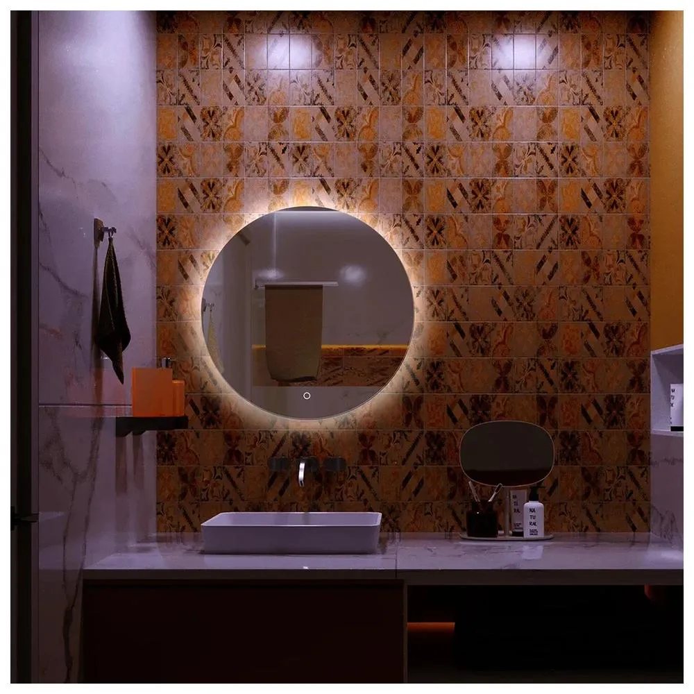 Зеркало Silver Mirrors Savanna-Lite D600 (открытая подсветка, сенсорный выключатель)